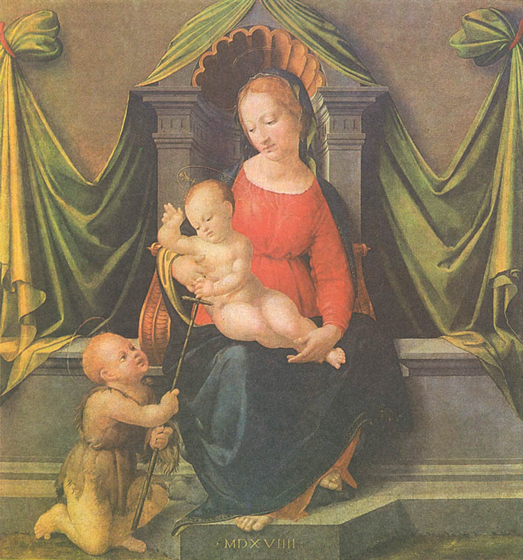 Франческо Граначчи - Мадонна на троне. XVI век