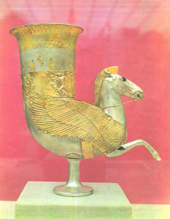 Ритон. IV век до н.э. Серебро, золото (Греция)